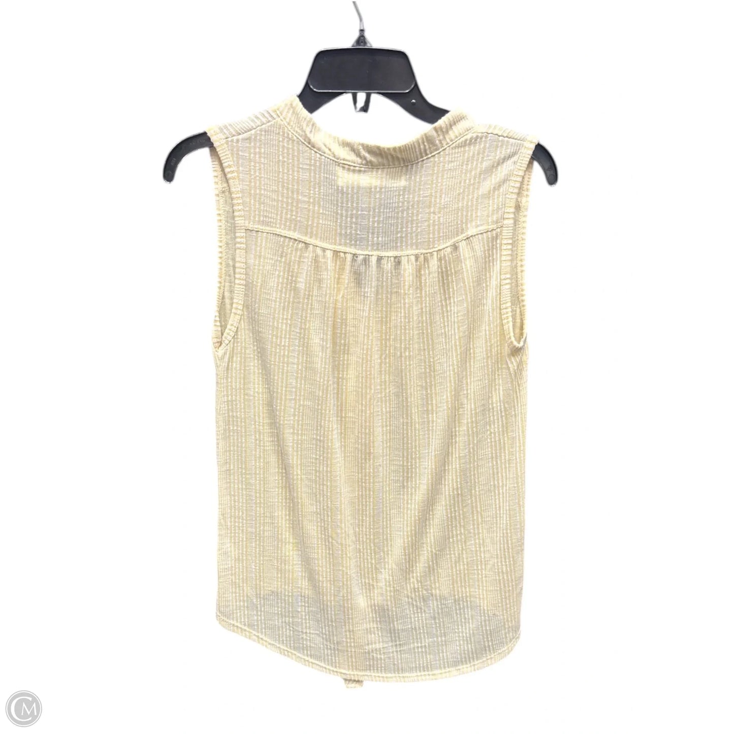 Top Sleeveless By French Laundry In Yellow, Size: S