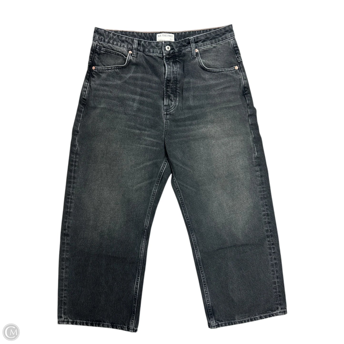 Jeans Wide Leg By We The Free In Black Denim, Size: 14