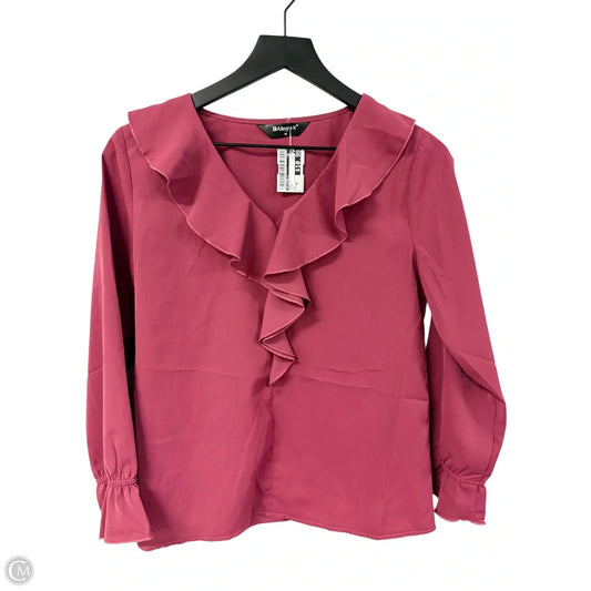 Top Long Sleeve By Allegra K In Pink, Size: Xs