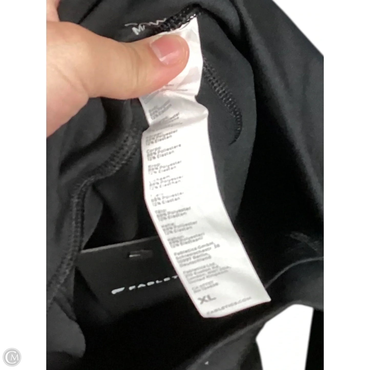 Athletic Leggings Capris By Fabletics In Black, Size: Xl