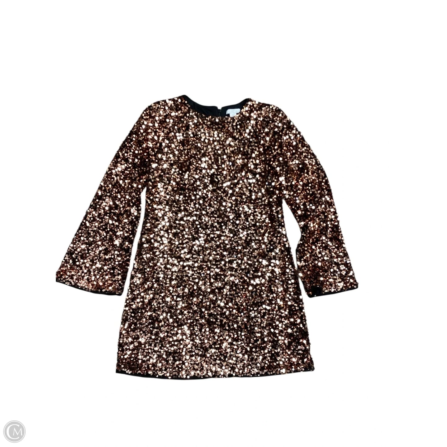 Dress Party Short By H&m In Gold, Size: S