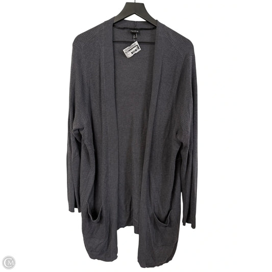 Sweater Cardigan By Torrid In Grey, Size: 3x