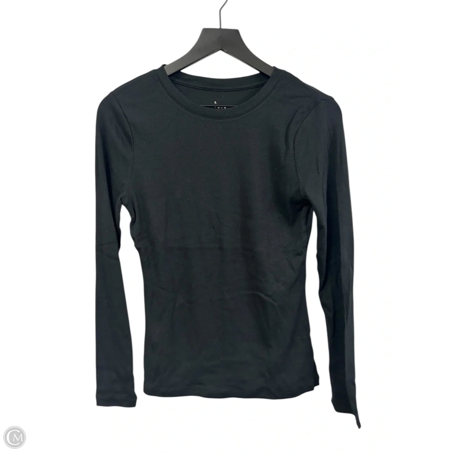 Top Long Sleeve Basic By A New Day In Black, Size: S
