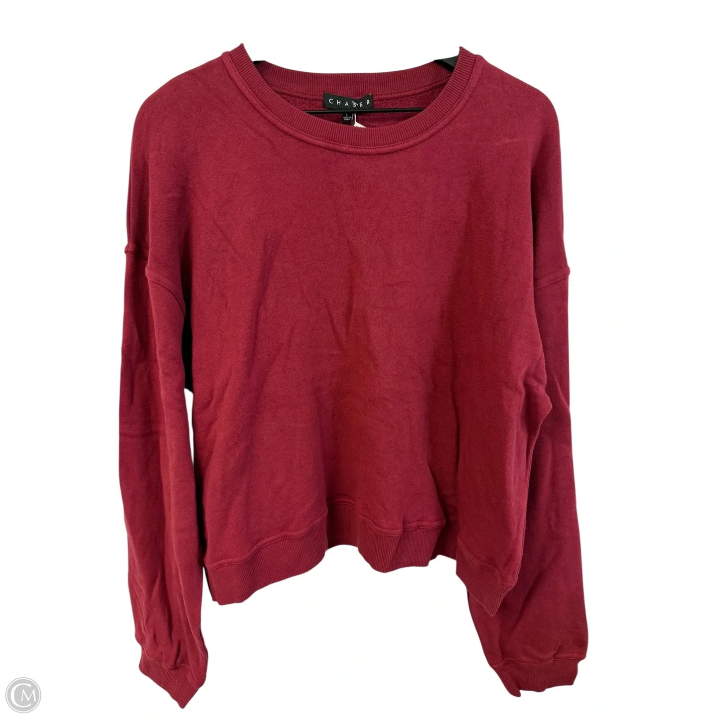 Sweatshirt Crewneck By Chaser In Red, Size: L