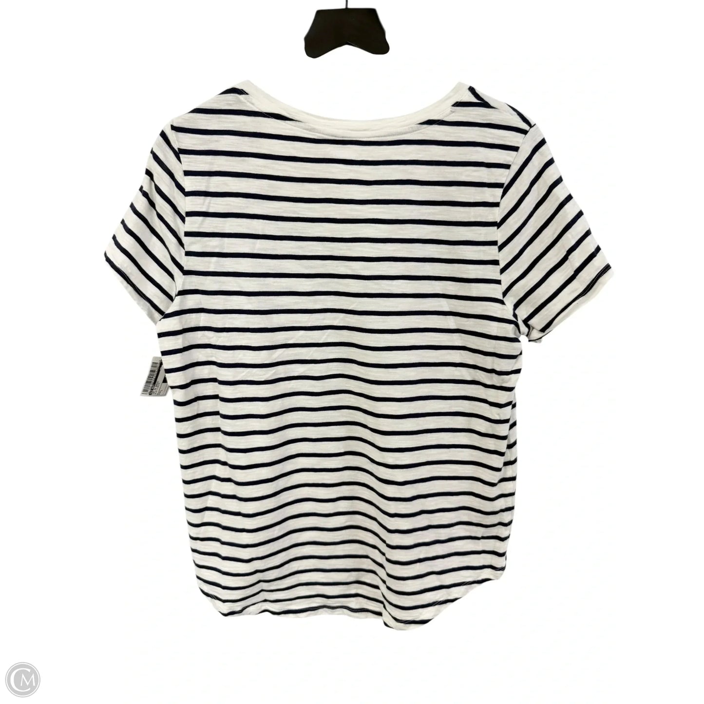 Top Short Sleeve Basic By Old Navy In Blue & White, Size: L