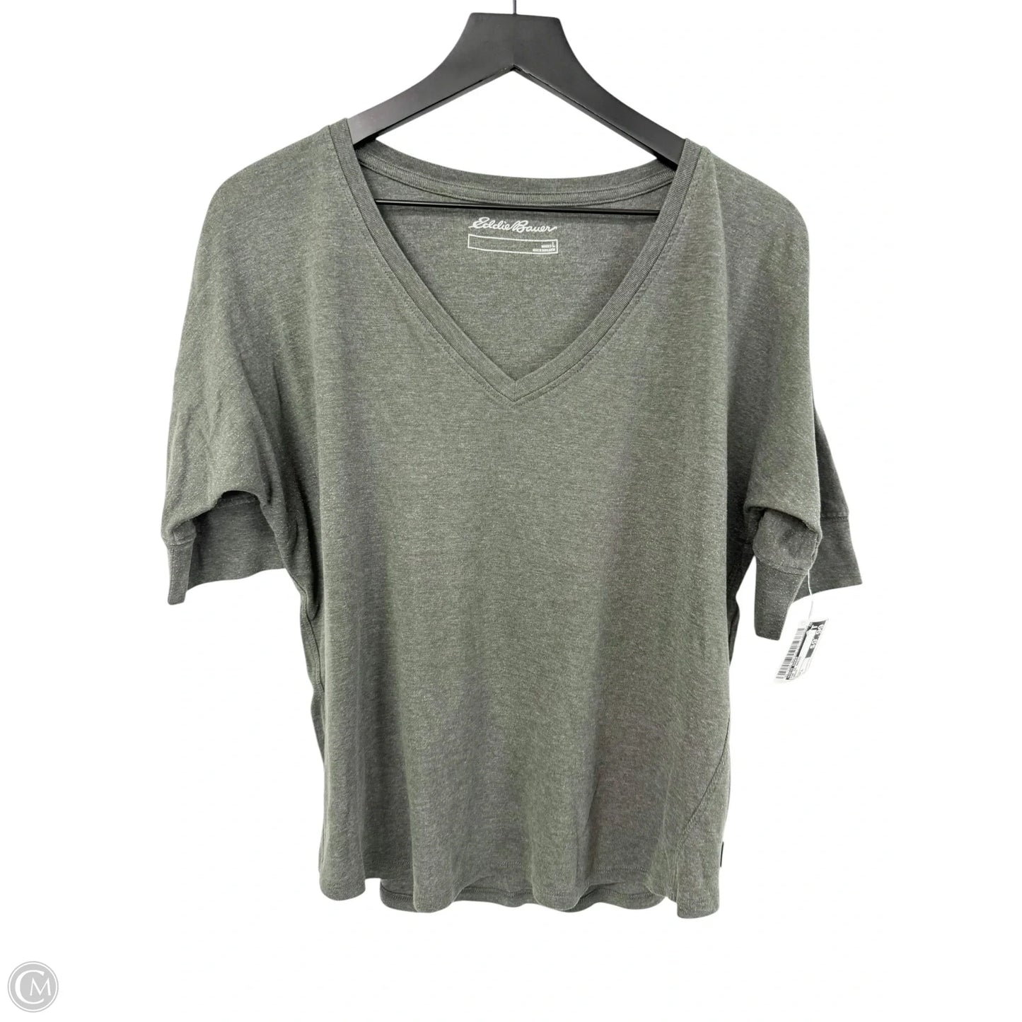 Top Short Sleeve Basic By Eddie Bauer In Green, Size: L