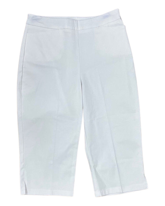 Pants Cropped By Susan Graver In White, Size:Xs