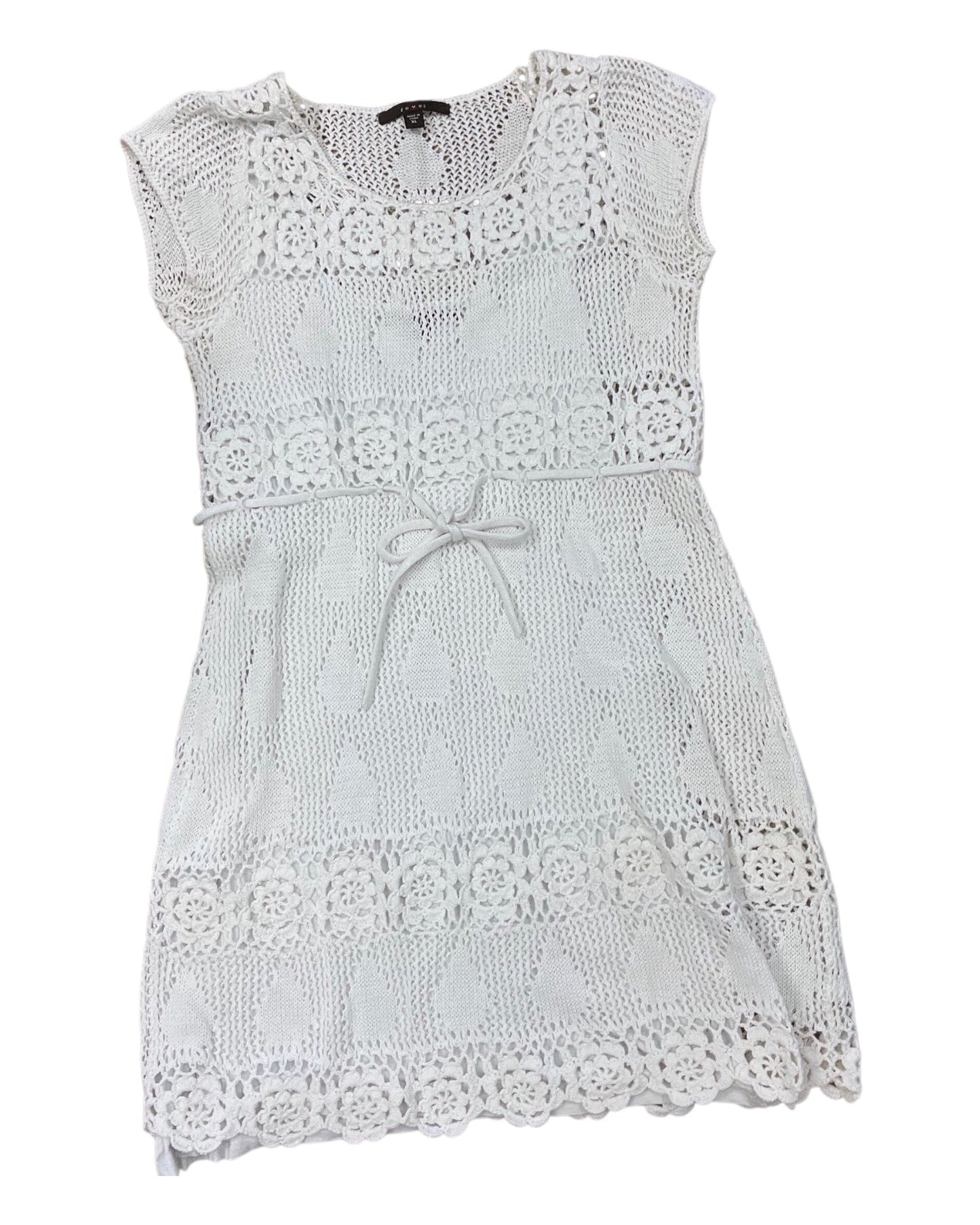 Dress Casual Midi By Fever In White, Size:Xl