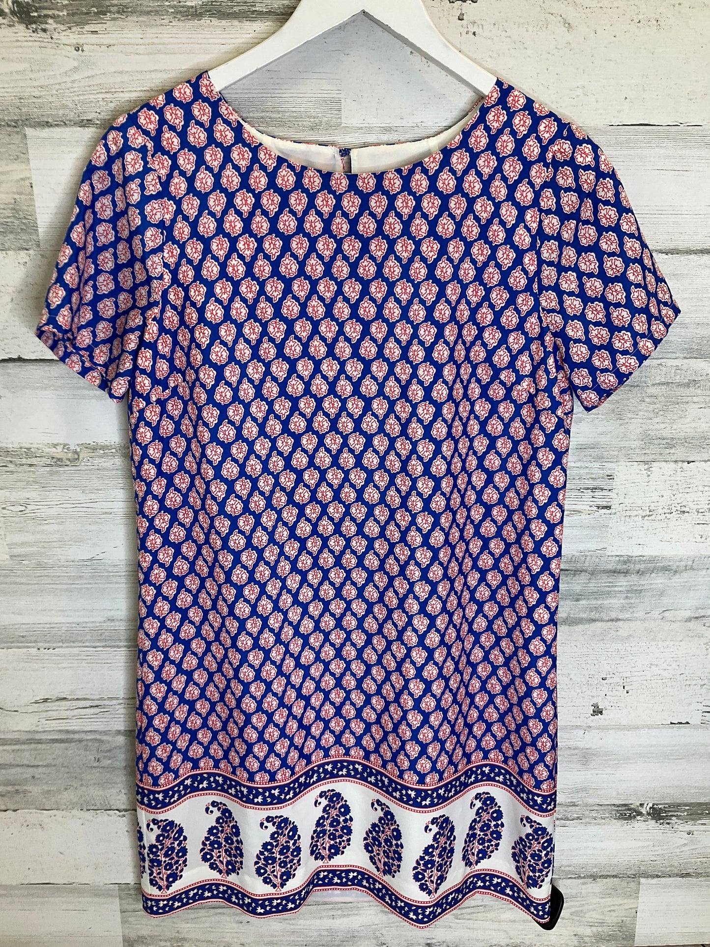 Blue & Orange Dress Casual Short J. Crew, Size S