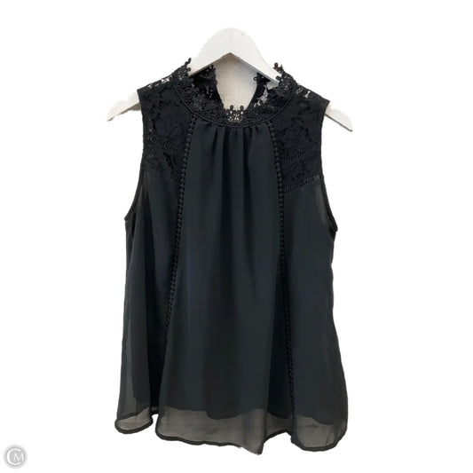 Top Sleeveless By Andree By Unit In Black, Size: M