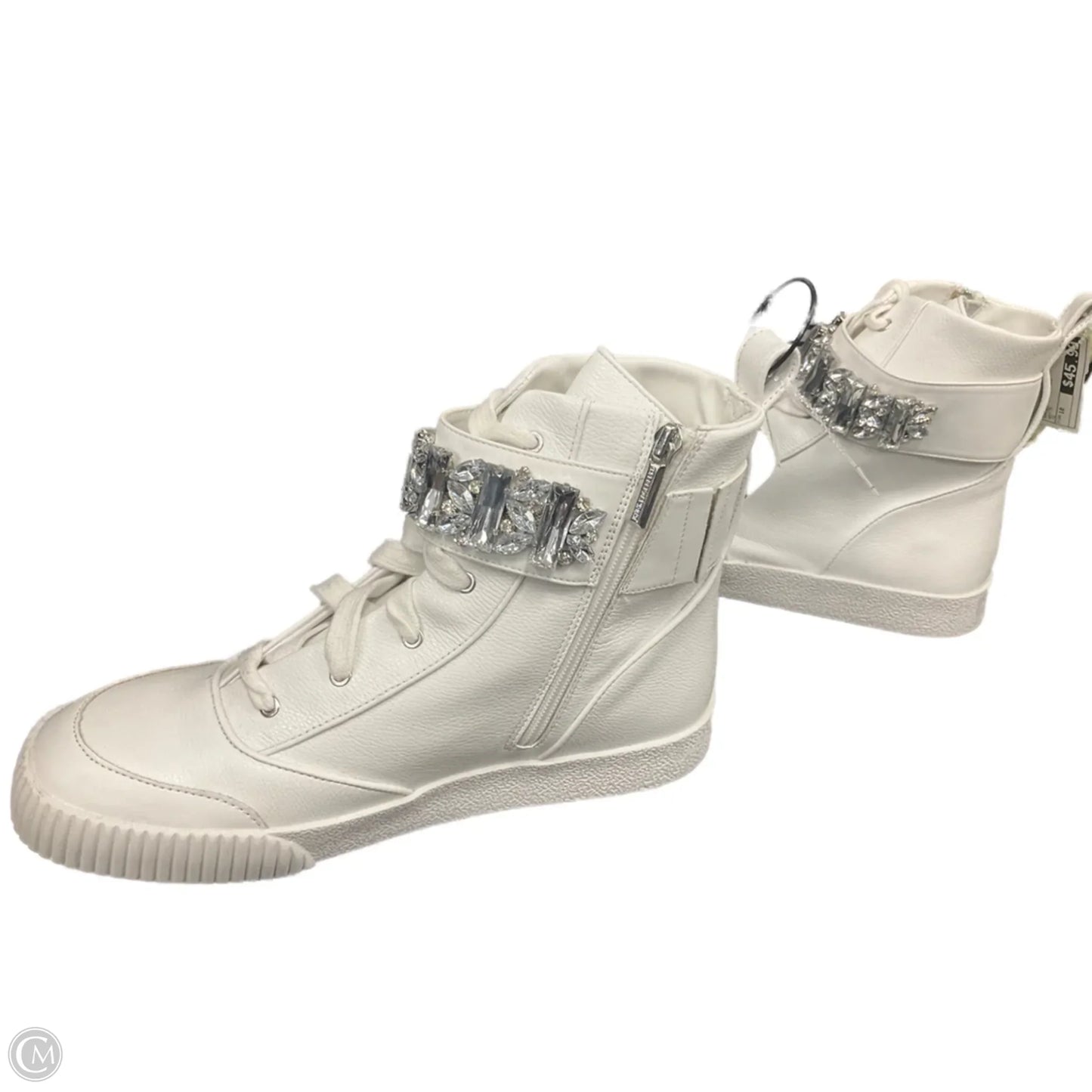 Shoes Designer By Karl Lagerfeld In White, Size: 10