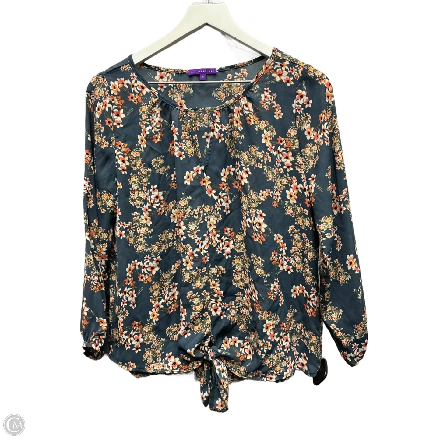 Top Long Sleeve By West Kei In Blue, Size: M