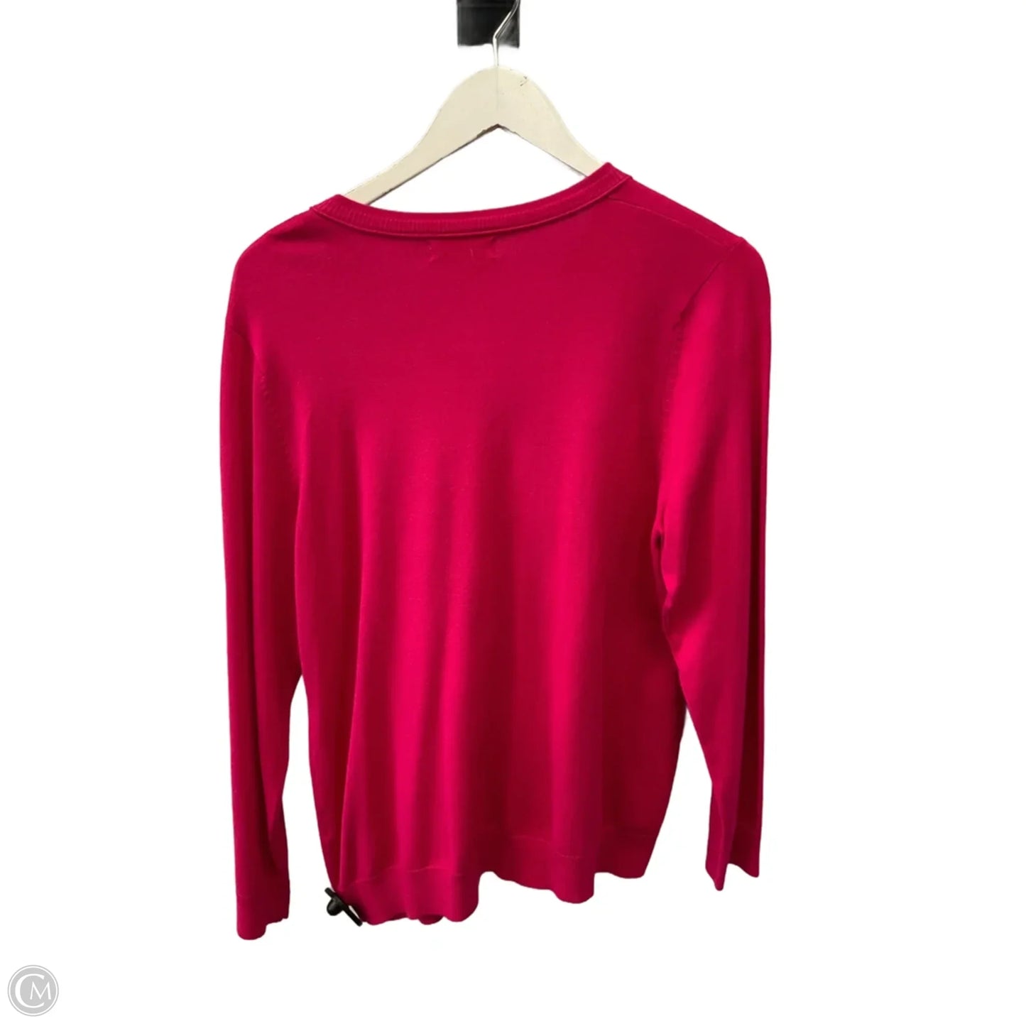 Sweater Cardigan By Calvin Klein In Pink, Size: L