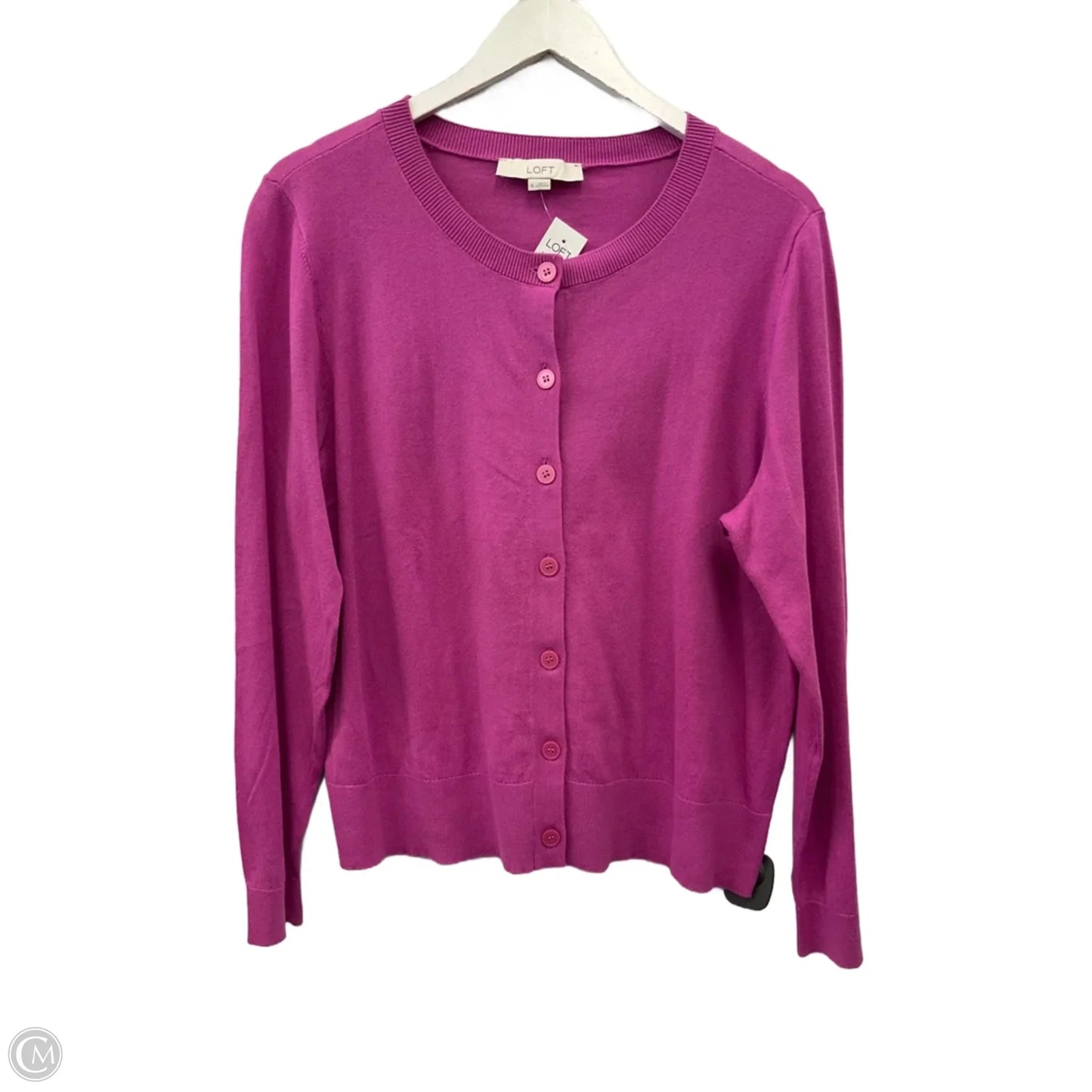 Sweater Cardigan By Loft In Pink, Size: Xl