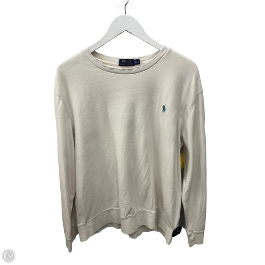 Top Long Sleeve By Polo Ralph Lauren In Cream, Size: Xl