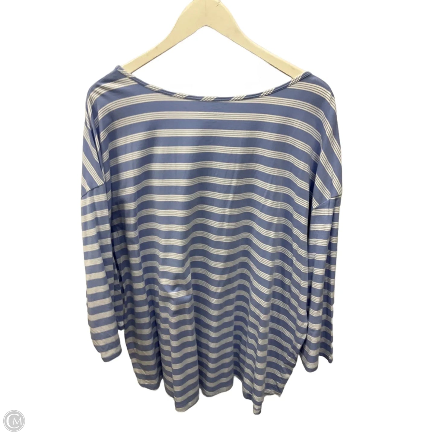 Top 3/4 Sleeve By Lands End In Blue, Size: 3x