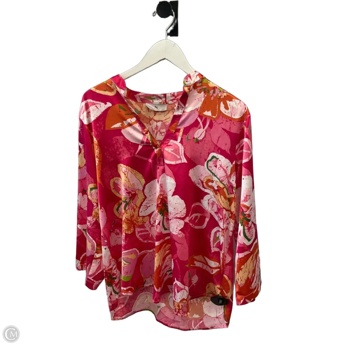 Top Long Sleeve By Natori In Pink, Size: M