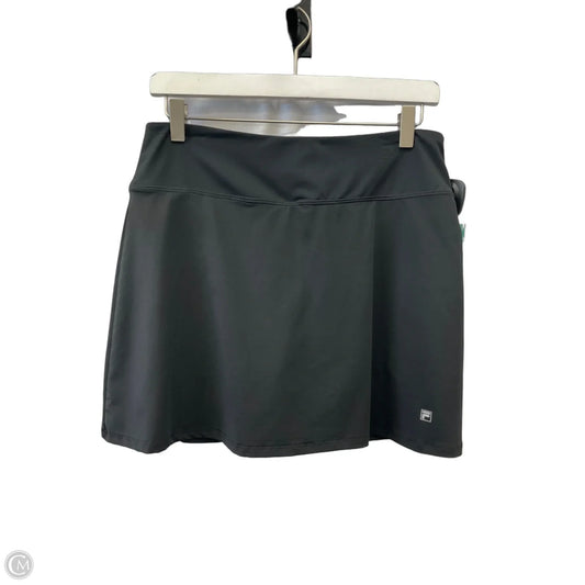 Athletic Skort By Fila In Black, Size: M