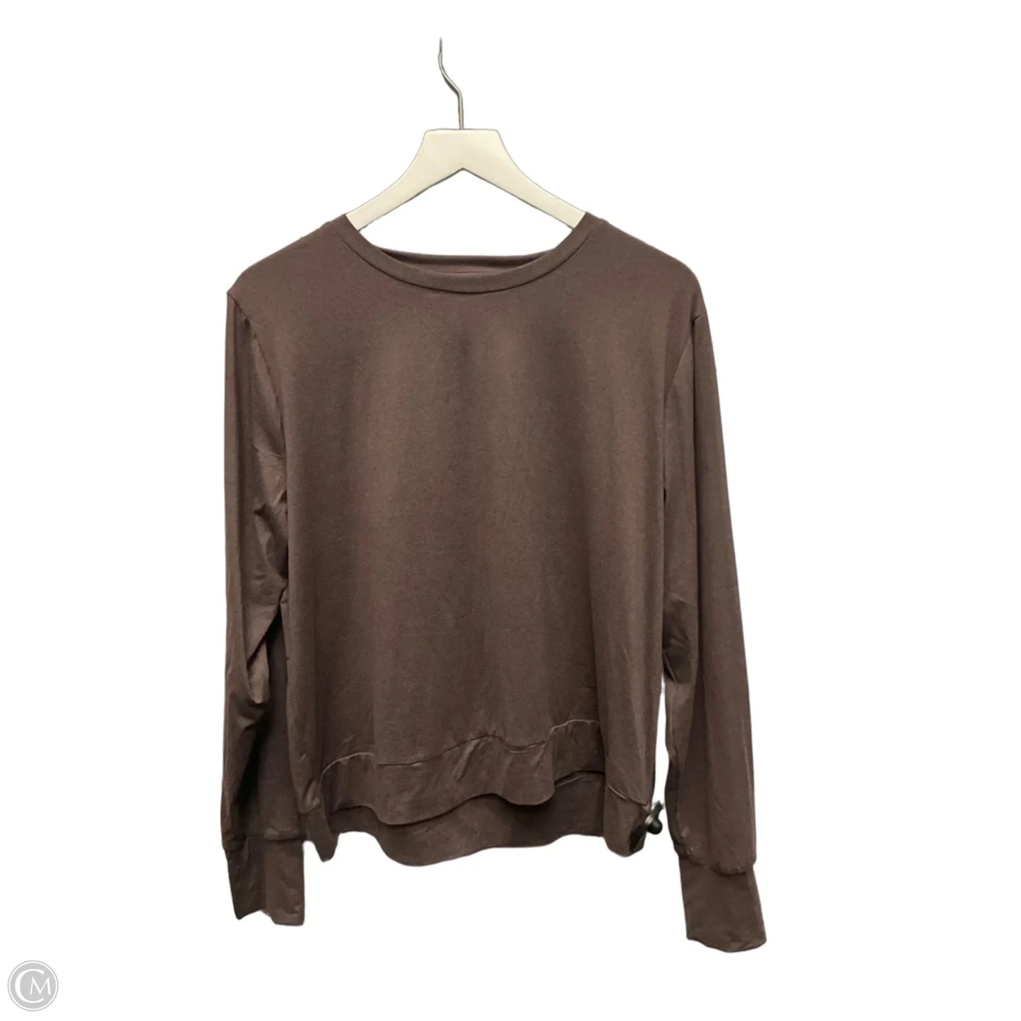 Athletic Top Long Sleeve Crewneck By Lukka In Purple, Size: Xl