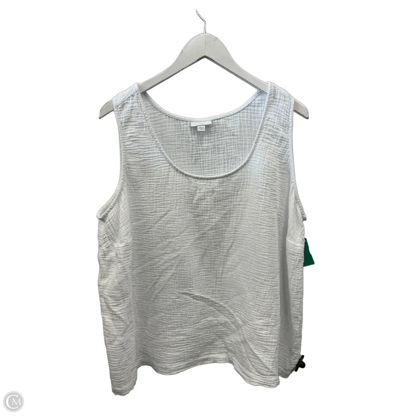 Top Sleeveless By J. Jill In White, Size: 2x