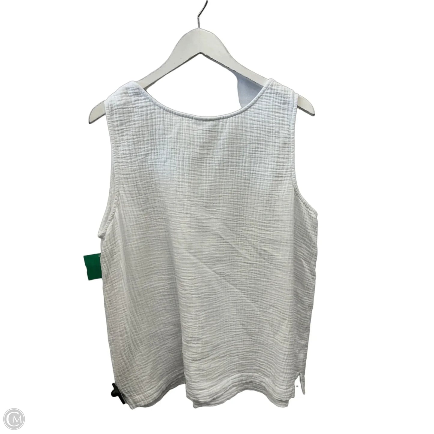 Top Sleeveless By J. Jill In White, Size: 2x
