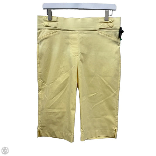 Capris By 89th And Madison In Yellow, Size: 8