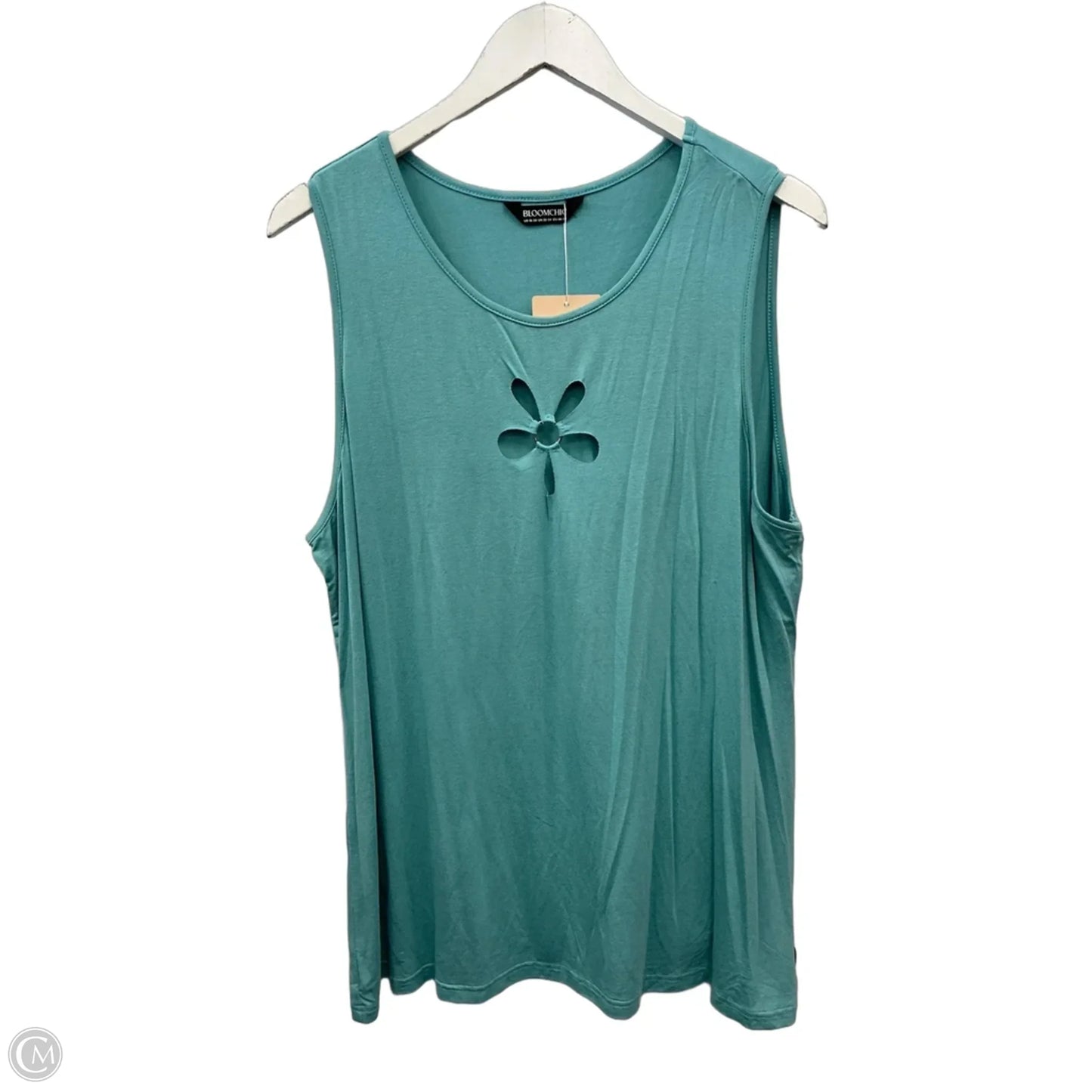 Top Sleeveless By Bloomchic In Blue, Size: 1x