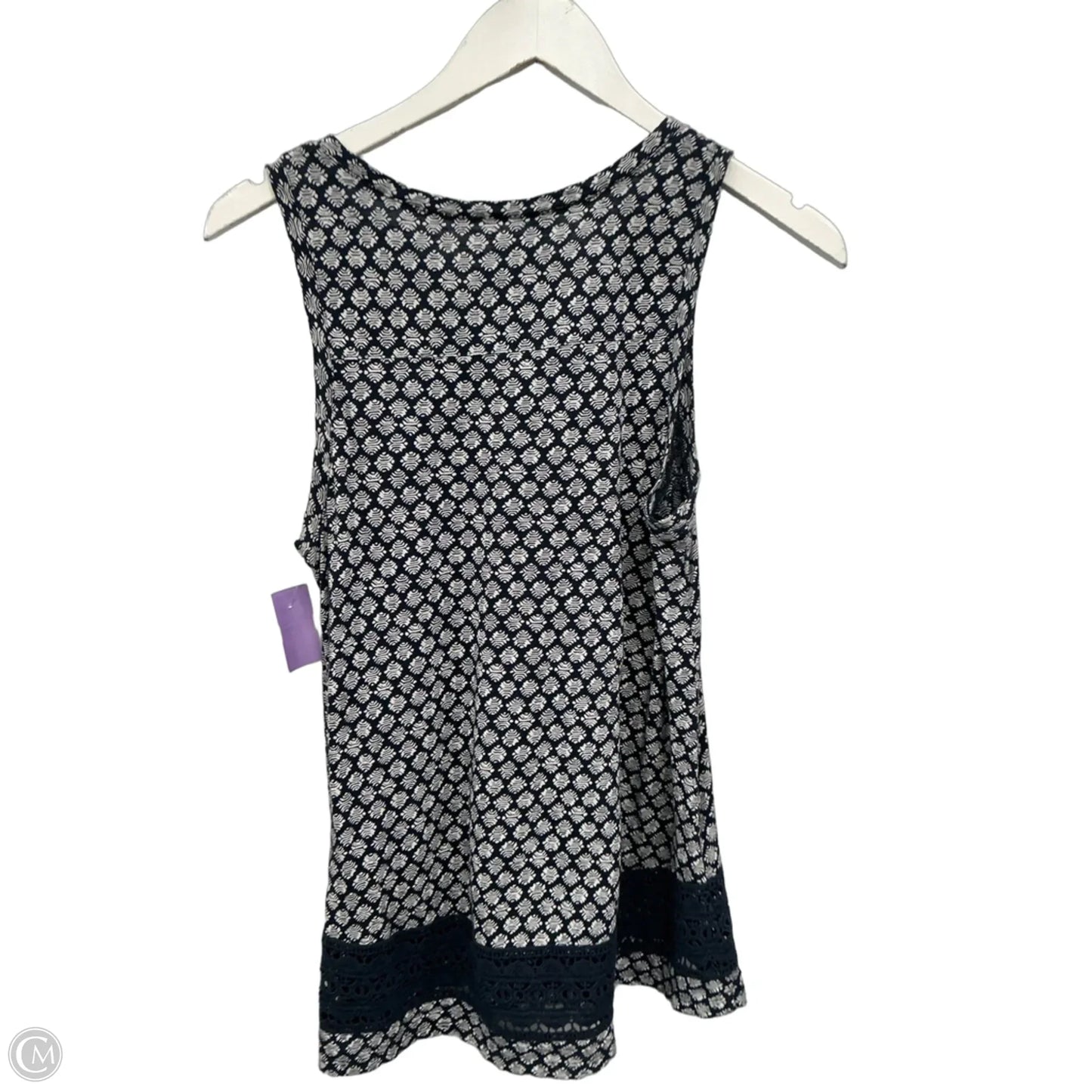 Top Sleeveless By Loft In Navy, Size: Xs