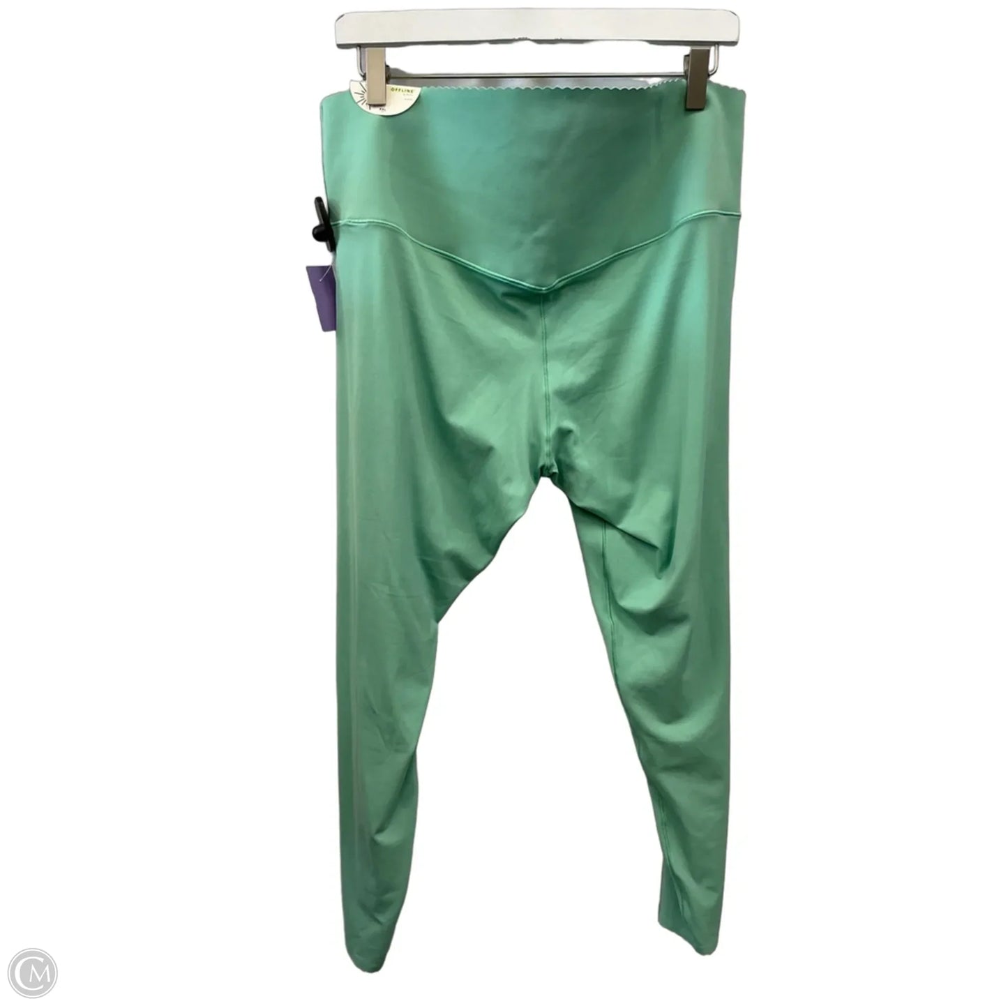 Athletic Leggings By Offline In Green, Size: Xxl
