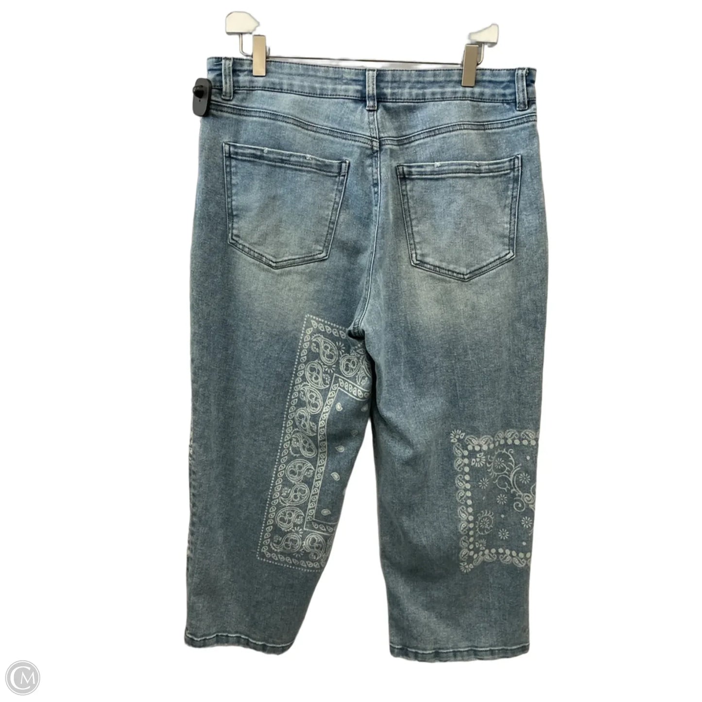 Capris By Cato In Blue Denim, Size: 12