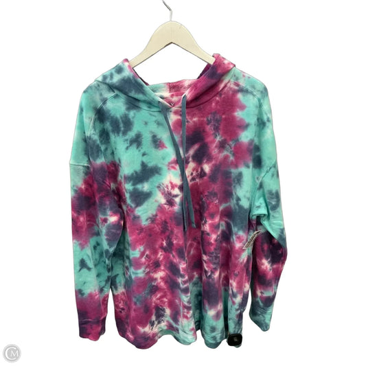 Sweatshirt Hoodie By Livi Active In Tie Dye Print, Size: Xxl