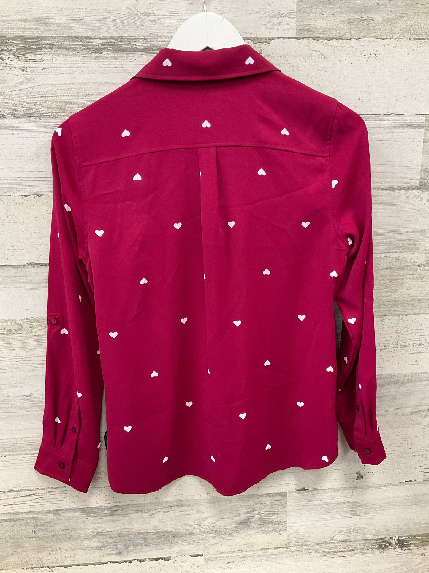 Blouse Long Sleeve By Talbots In Pink, Size: Petite