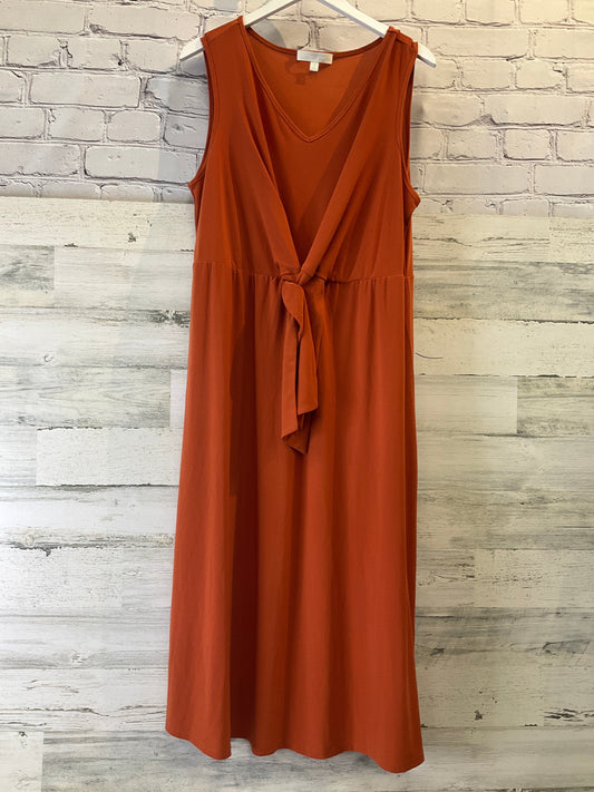 Orange Dress Casual Maxi Clothes Mentor, Size 1x