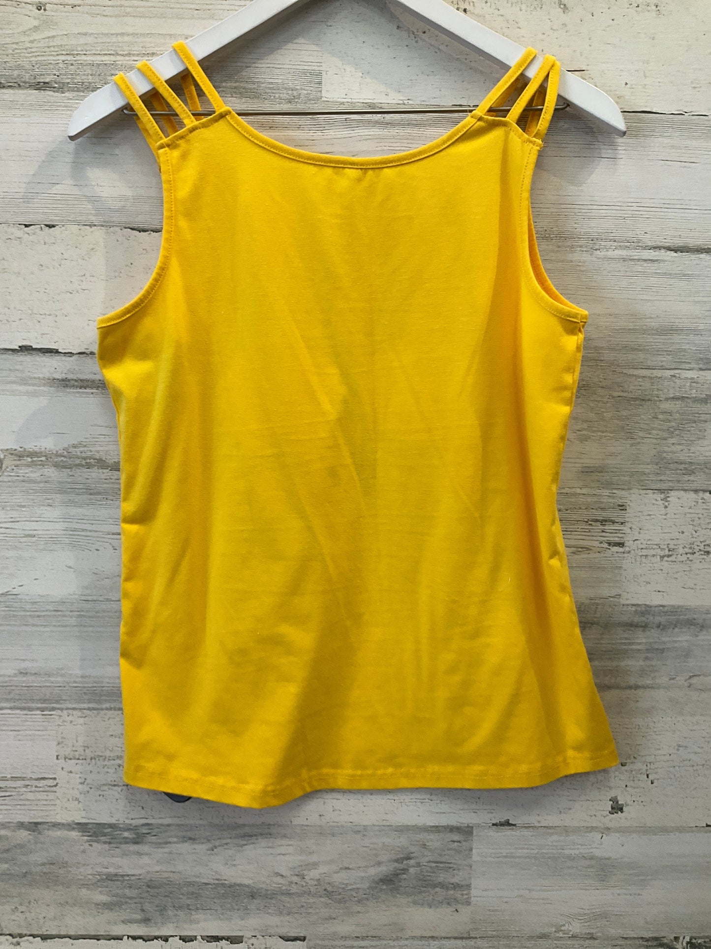 Yellow Top Sleeveless Clothes Mentor, Size S