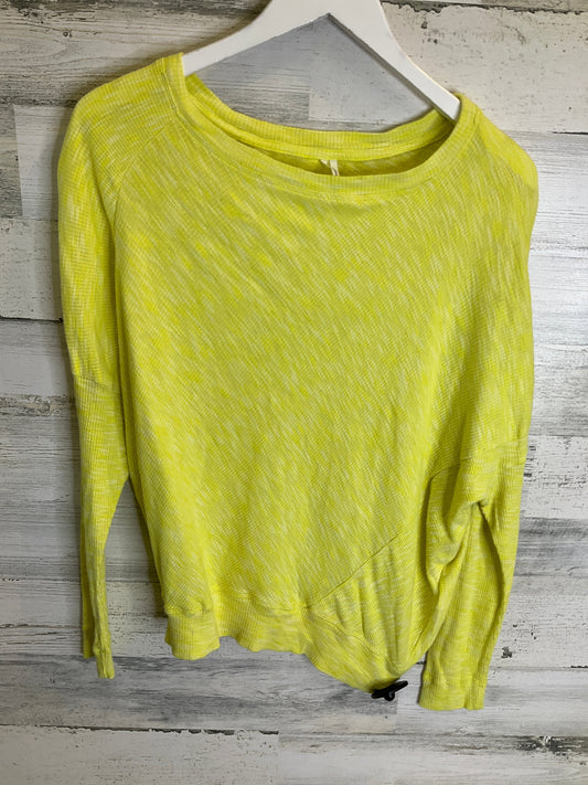 Yellow Top Long Sleeve Anthropologie, Size Xs