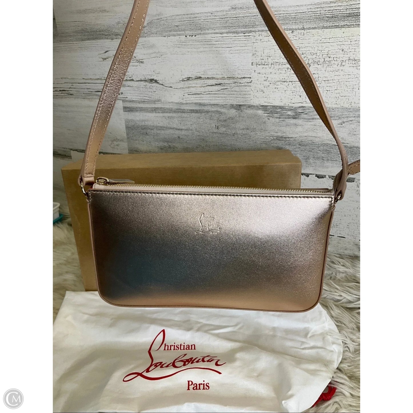 Handbag Luxury Designer By Christian Louboutin, Size: Medium