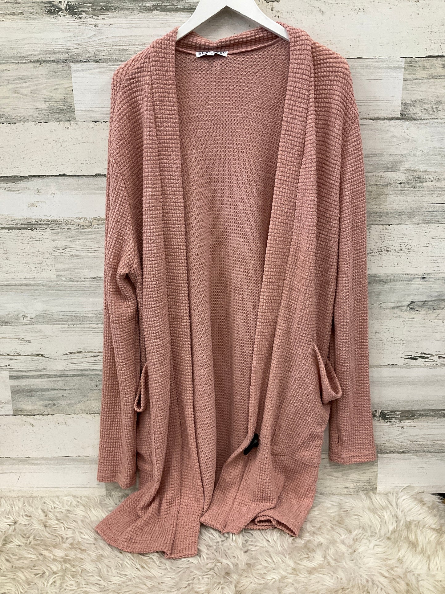 Sweater Cardigan By Clothes Mentor In Pink, Size: Petite   S