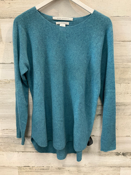 Sweater Cashmere By Max Studio In Aqua, Size: Xl