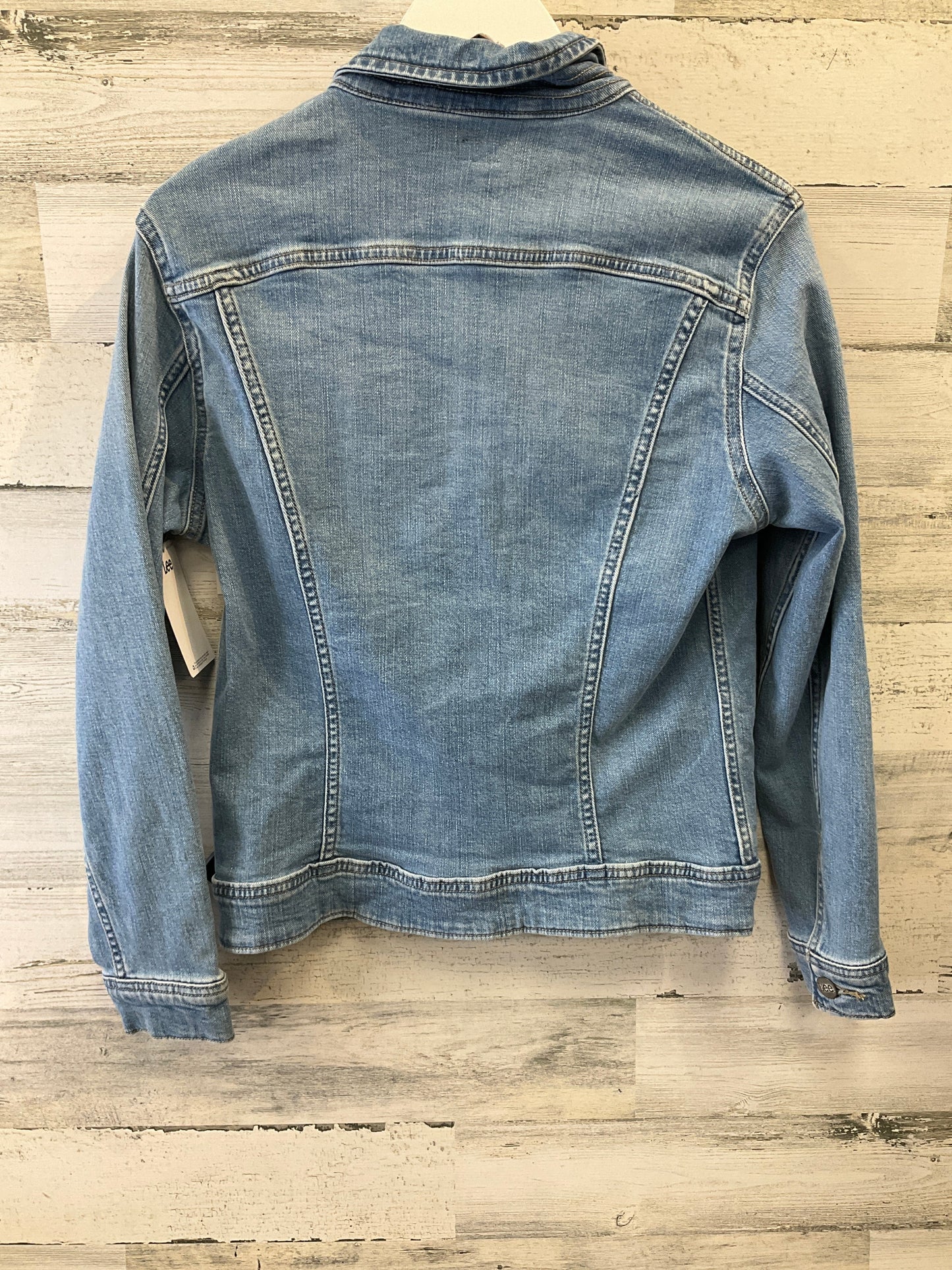 Jacket Denim By Lee In Blue Denim, Size: S