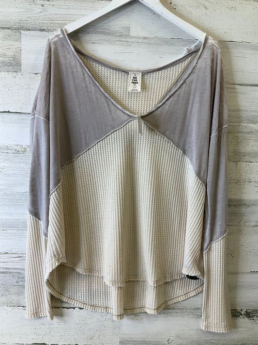 Top Long Sleeve By We The Free In Cream, Size: M