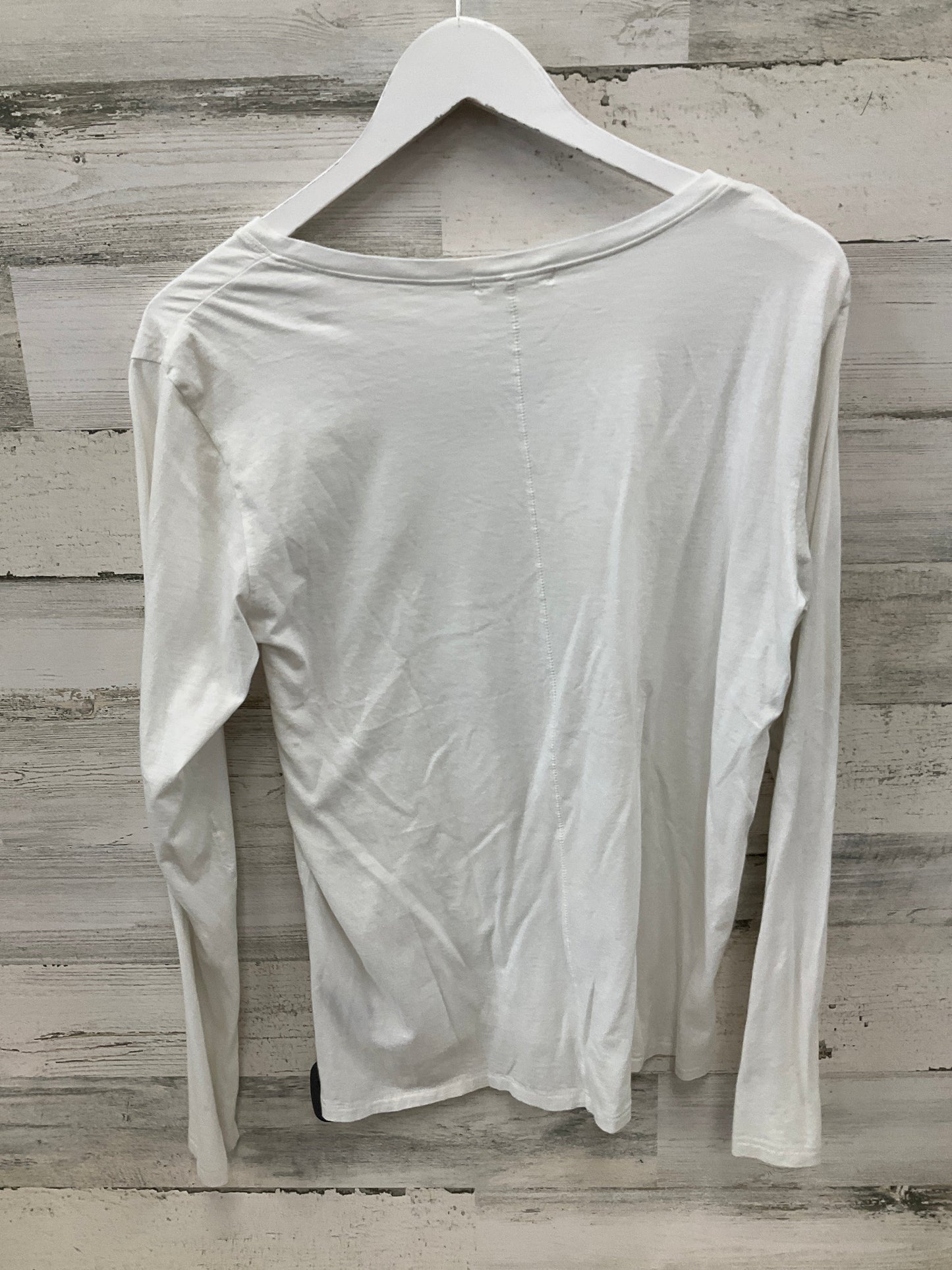 Athletic Top Long Sleeve Crewneck By Clothes Mentor In White, Size: L