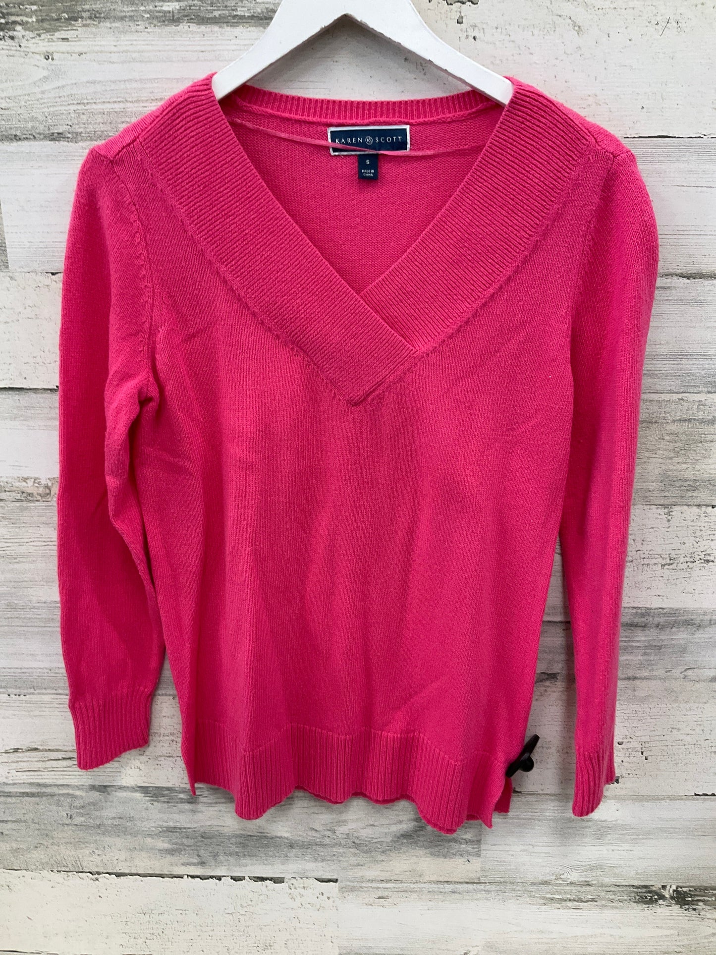 Sweater By Karen Scott In Pink, Size: S