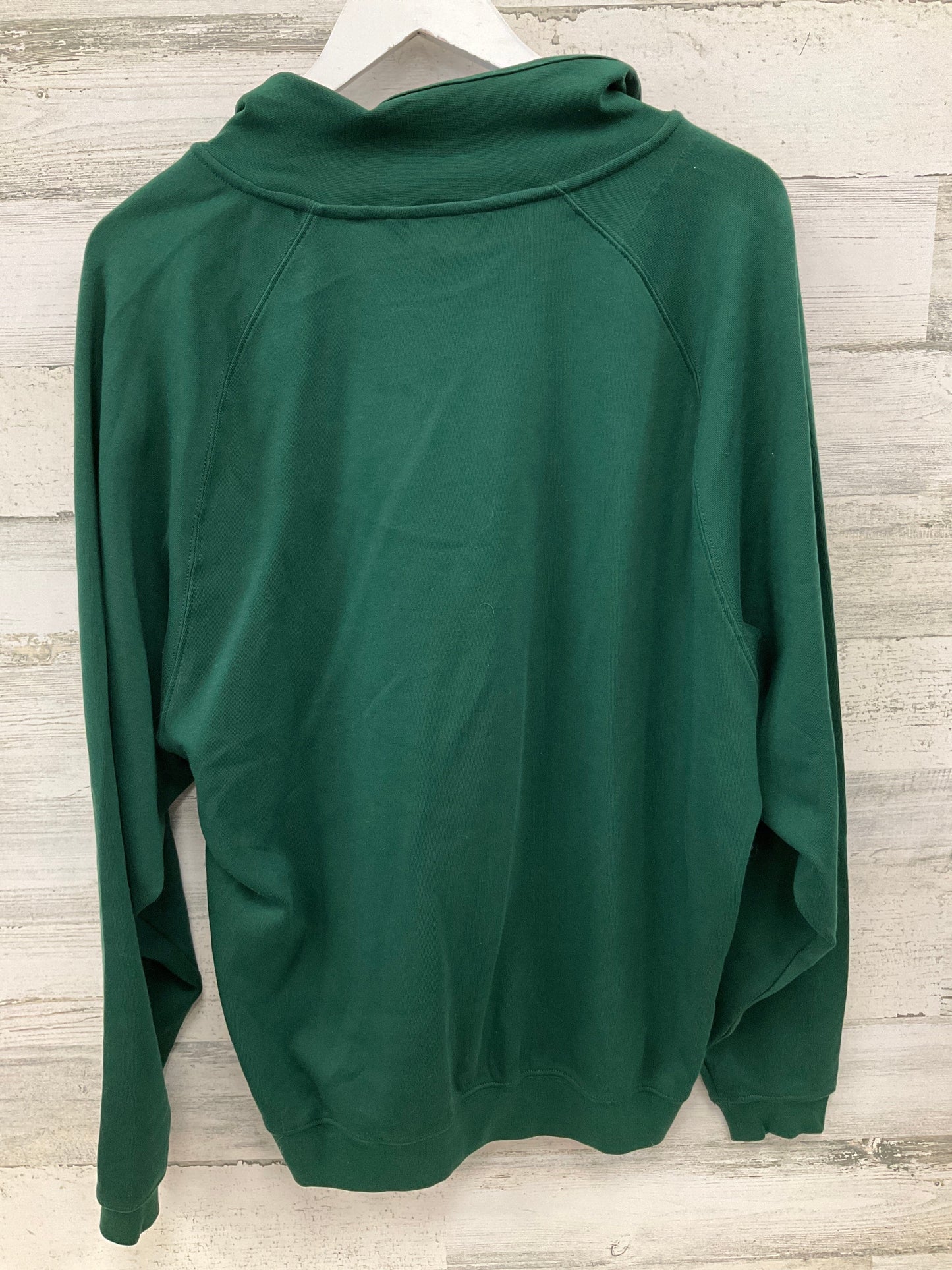 Athletic Top Long Sleeve Collar By Clothes Mentor In Green, Size: M