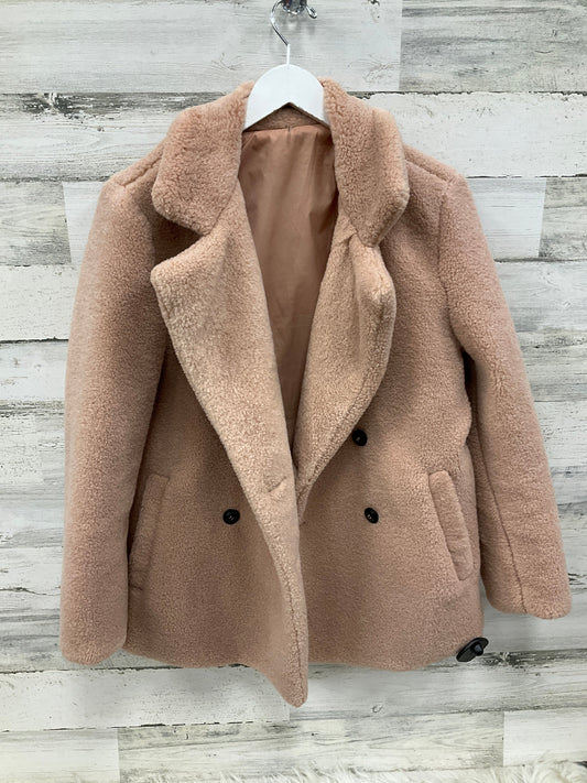 Jacket Faux Fur & Sherpa By Clothes Mentor In Pink, Size: S