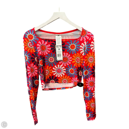 Athletic Top Long Sleeve Crewneck By Adidas In Multi-colored, Size: M