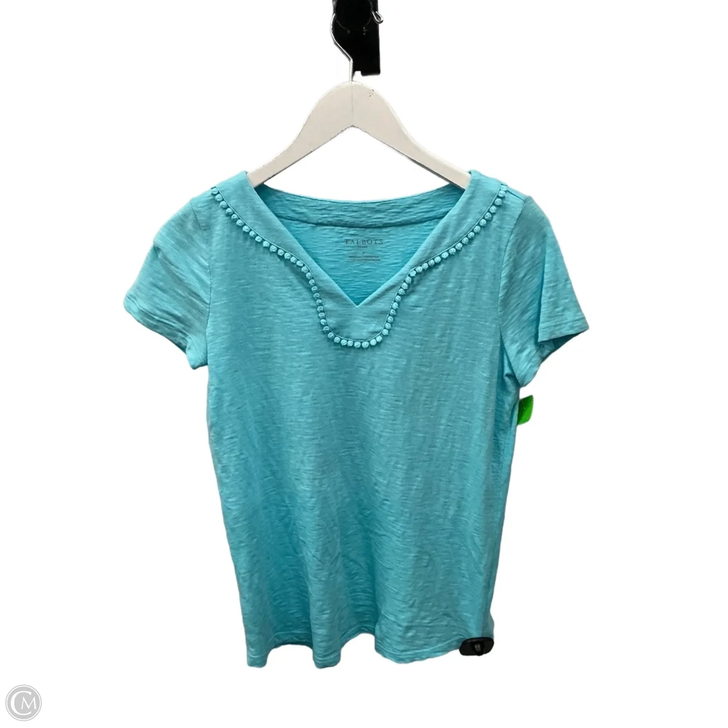 Top Short Sleeve By Talbots In Blue, Size: Xs
