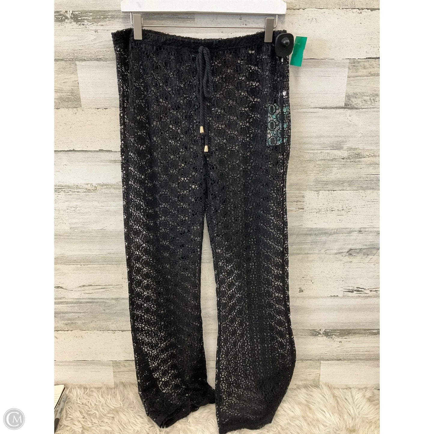 Swimwear Cover-up By Clothes Mentor In Black, Size: M