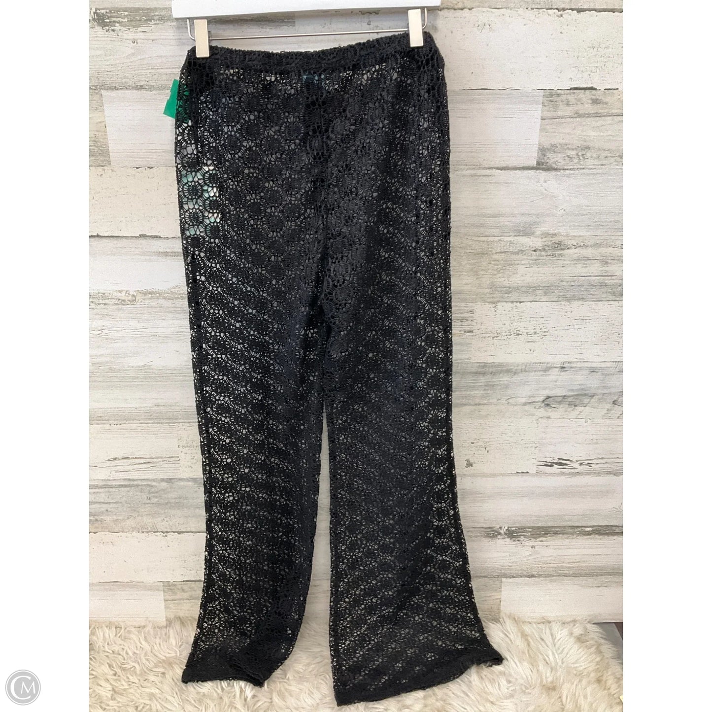 Swimwear Cover-up By Clothes Mentor In Black, Size: M