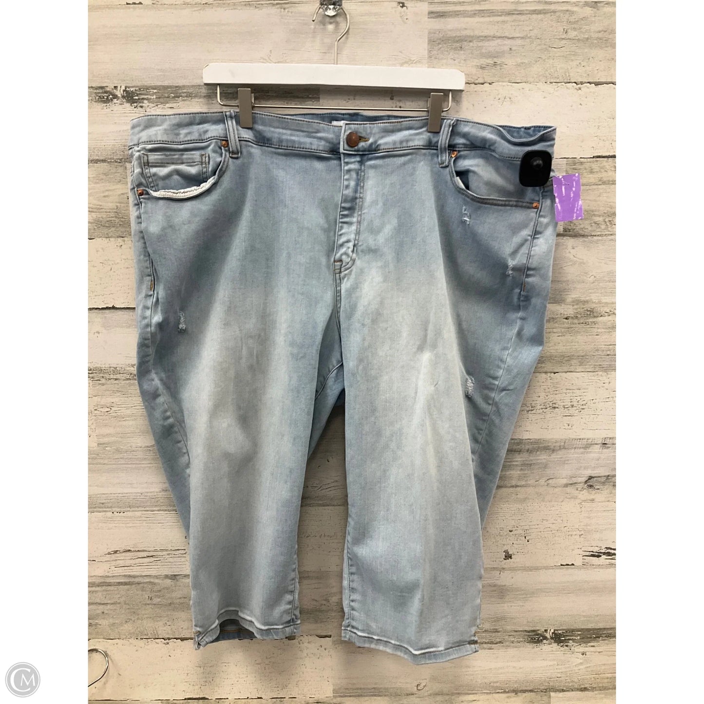 Capris By Lane Bryant In Blue Denim, Size: 28