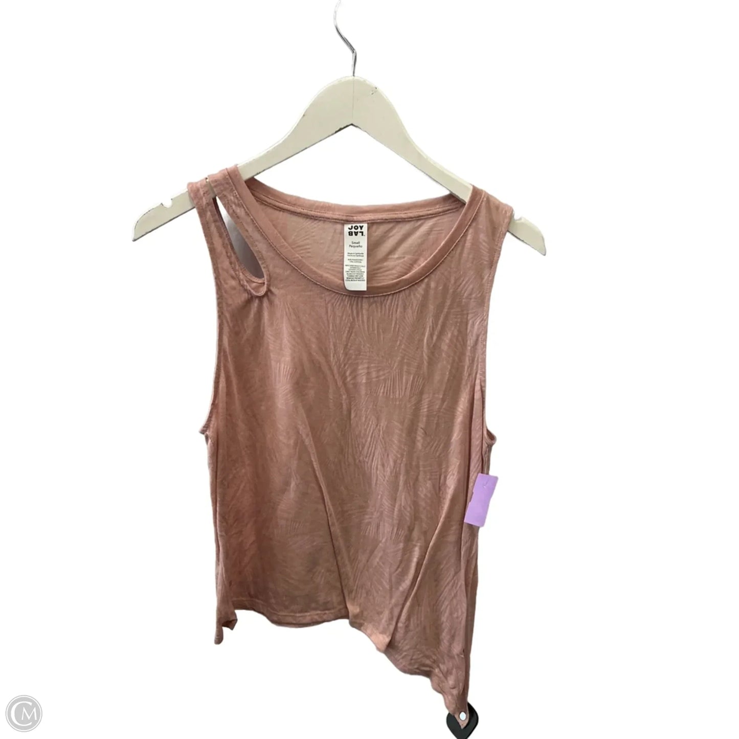 Athletic Tank Top By Joy Lab In Pink, Size: S